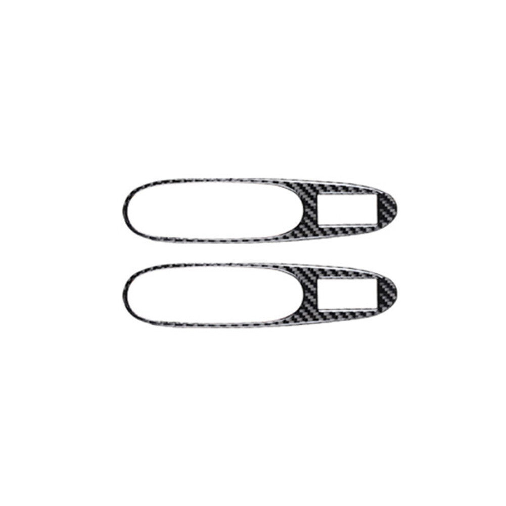 2Pcs Window Button Trim Cover Type C Carbon Fiber for Chevrolet COBALT 2005-2010