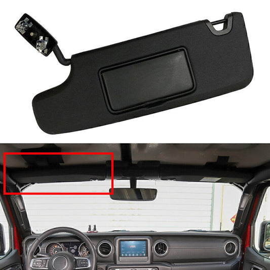 for Jeep for Wrangler JK 2007-2017 2008 2009 10 6CJ07DX9AA Left Side Black Sun Visor