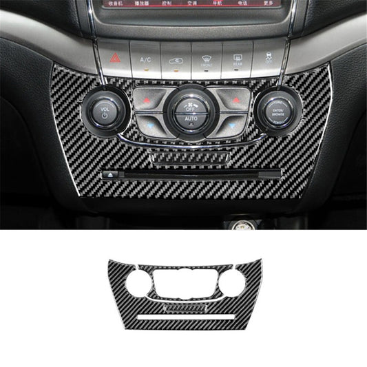 for Dodge Journey 2011-2017 3Pcs Air-con Control Knob Trim Cover Carbon Fiber