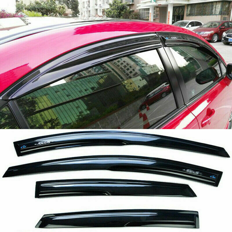 for Honda for Civic Sedan 2006-2011 Black ABS Door Window Vent Visors Sun Rain Guard