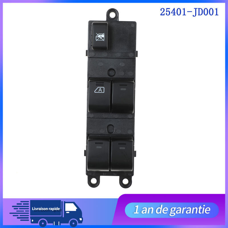 Bouton Commande Leve Vitre Platine pour for NISSAN Qashqai Pathfinder MA 25401EB30B