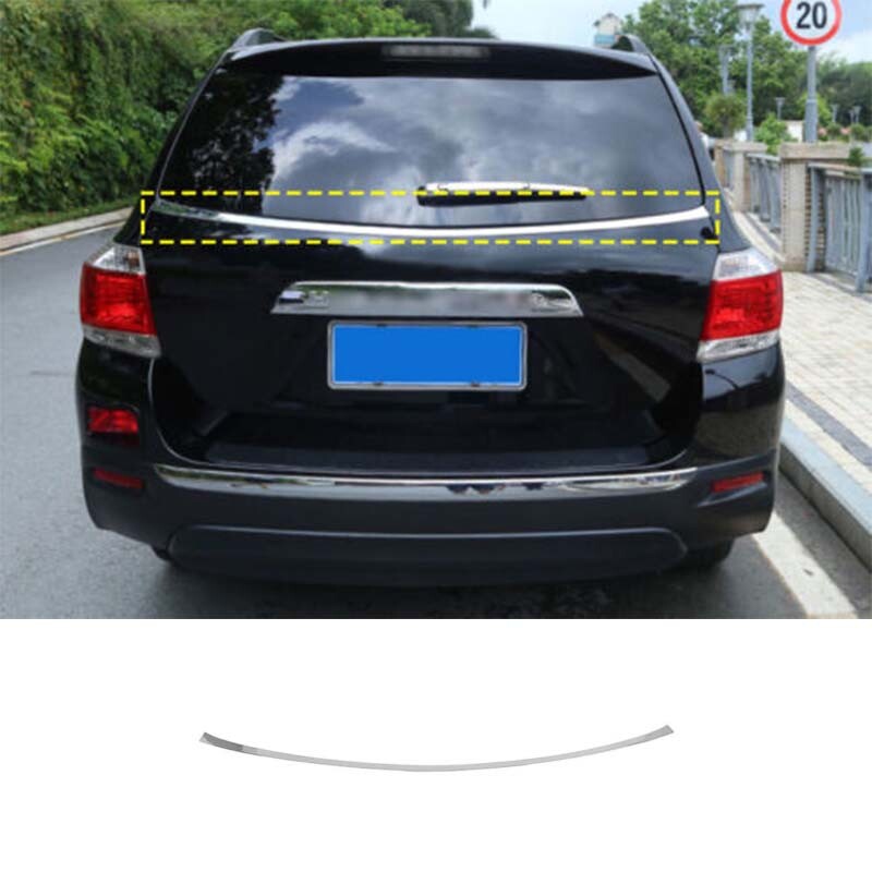 Rear Window Chrome Decoration Strip for Toyota Highlander 2008-2013 Molding Trim
