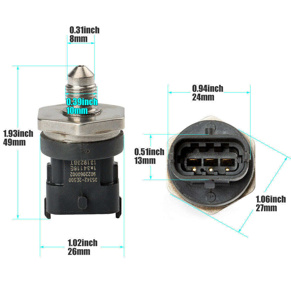 0261545074 Fuel Rail Pressure Sensor for Mazda CX-7 2007 08 2009 2.3L 0261545006