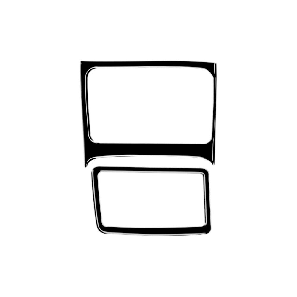 2Pcs Piano Black Center Storage Box Cover Trim for Honda for Civic 8th 2006-2011