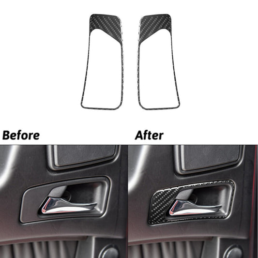 Carbon Fiber Rear Door Handle Frame Trim for Mercedes G-Class G350/G500 2013-18