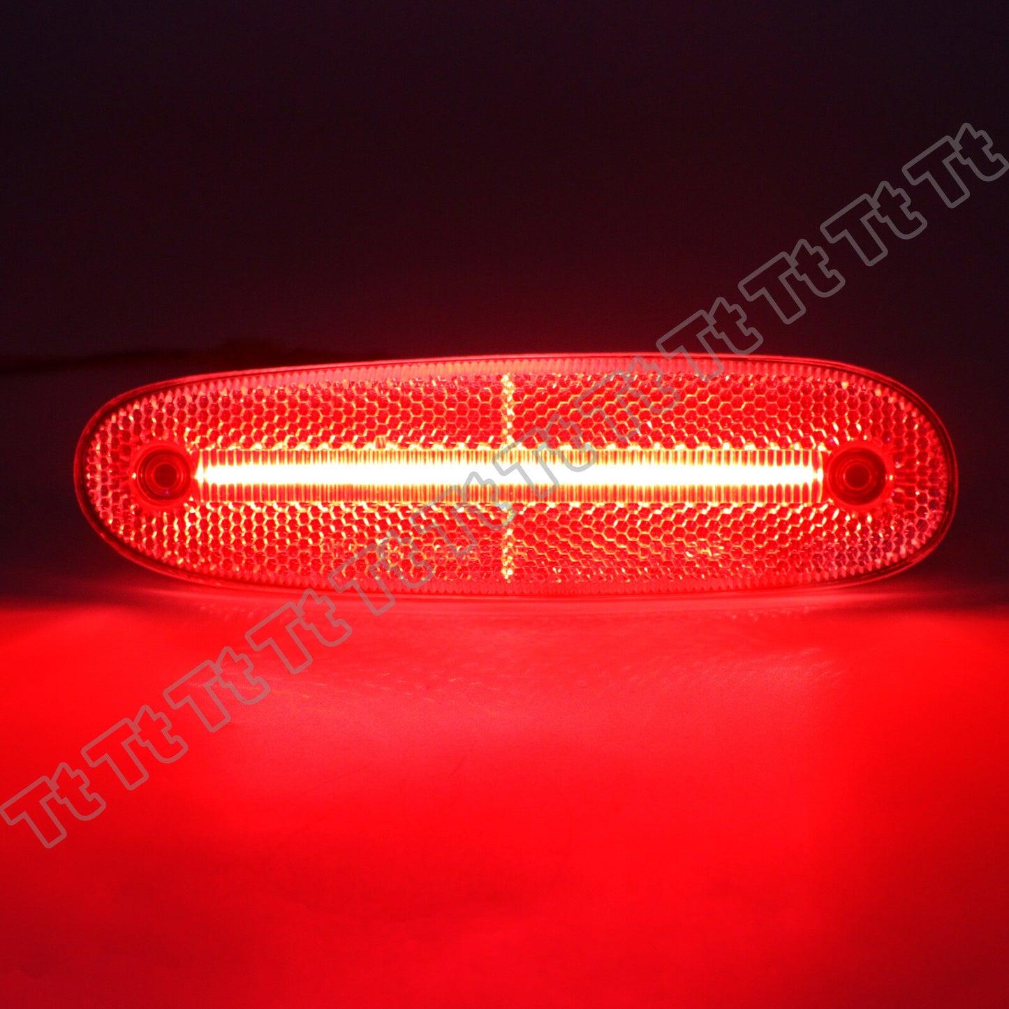 Suitable for 1993-98 for Toyota Supra JZA80, red LED rear bumper side marker light with transparent lens.