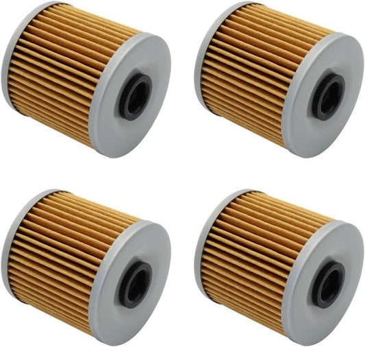 Oil Filter For KLT200 KLT 200 1980-1984 / KLT250 KLT 250 1982-1985 (Pack of 4)
