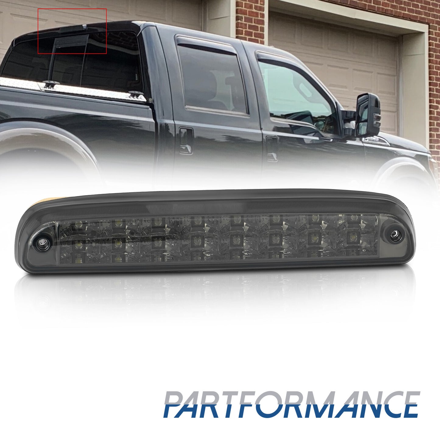 LED third brake light transparent for 1999-2016 for Ford F250 F350 Super Duty Cargo