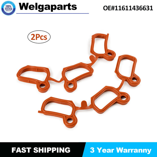 2PCS Intake Manifold Gasket for BMW 325i 325xi 330i 330xi 525i 530i 2001-2005 US