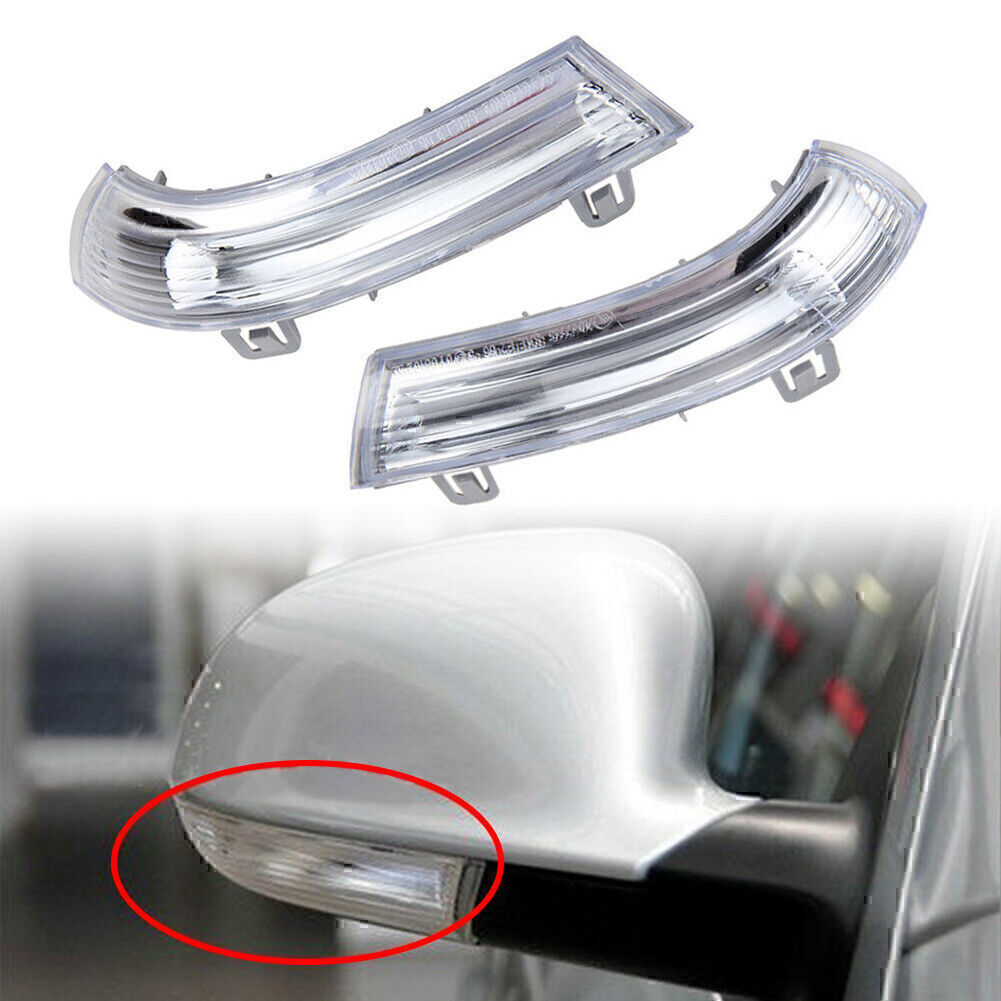Mirror Turn Signal Indicator Light for VW for Jetta for Golf MK5 for Passat w/ Bulbs 2pcs