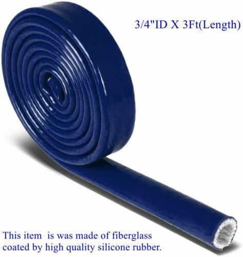 Heat Shielded Fire Thermo Armor Fire Sleeve Silicone Coated Fiberglass 3.3 ft