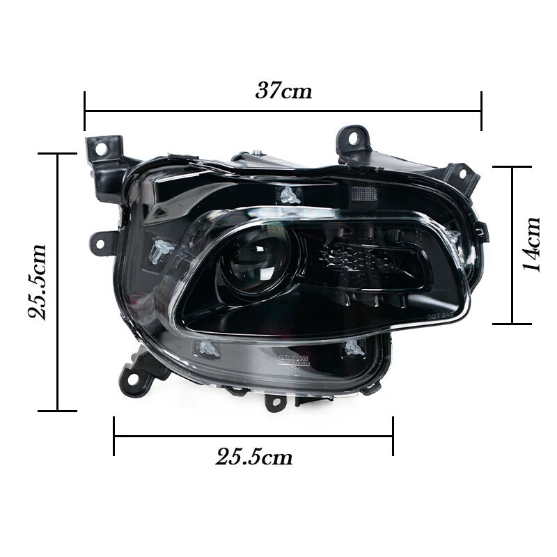 Left for Jeep Cherokee 2014-2018 Front Bumper Light Foglight Headlight Assembly