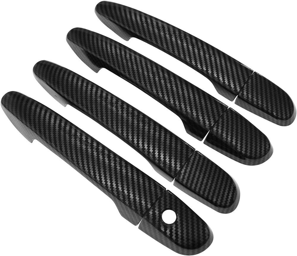 For 2010-2018 for Mazda 3 Sedan Hatchback Carbon Fiber Side Door Handle Covers Trims