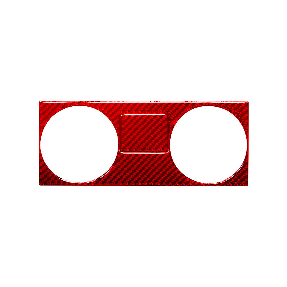 Red Carbon Fiber Center Air Vent Frame Cover Trim for Jeep for Wrangler 07-10 Type C