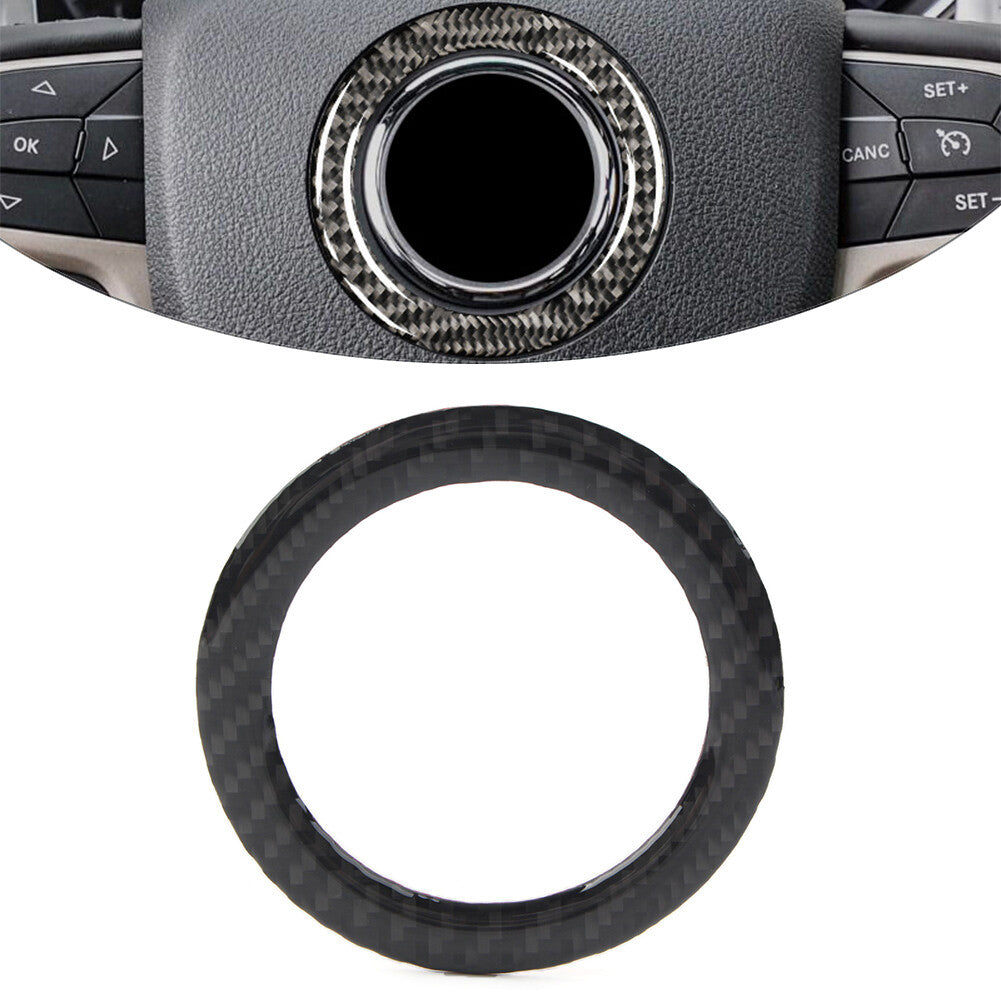 Carbon Fiber Steering Wheel Hub Cover Trim for Jeep Grand Cherokee 2014-2022