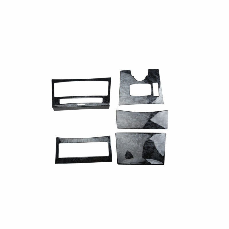Black Wood Grain Central Console Gear Shift Panel Trim for Benz E-Class 14-15