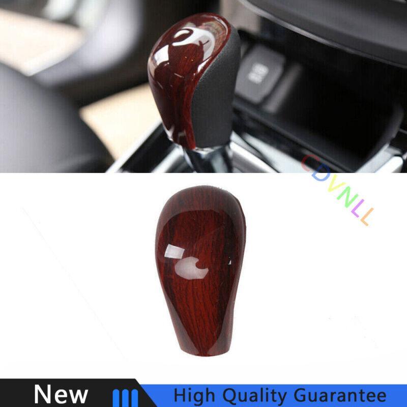 for Nissan Sentra 2013-2019 Red Wood Grain Gear Shift Knob Shifter Lever Trim 1