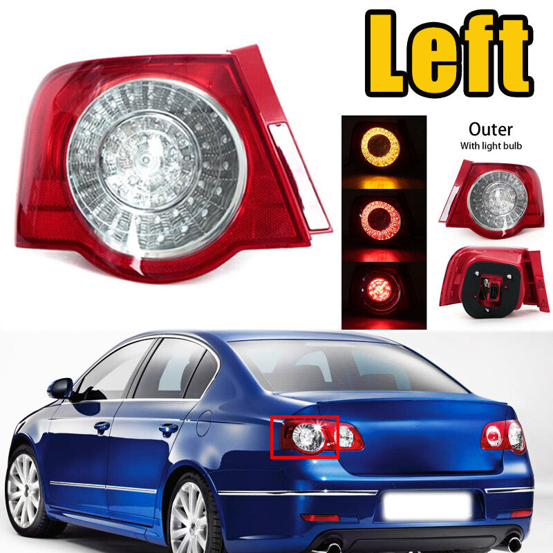1Pcs Left Tail Light Rear Brack Tail Lamp LED for VW for Passat B6 Sedan 2006-2010