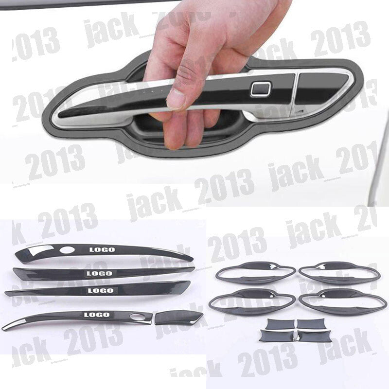 for Hyundai for Tucson 2022-2024 stainless Black for Smart Side Door Handle Cover Trim