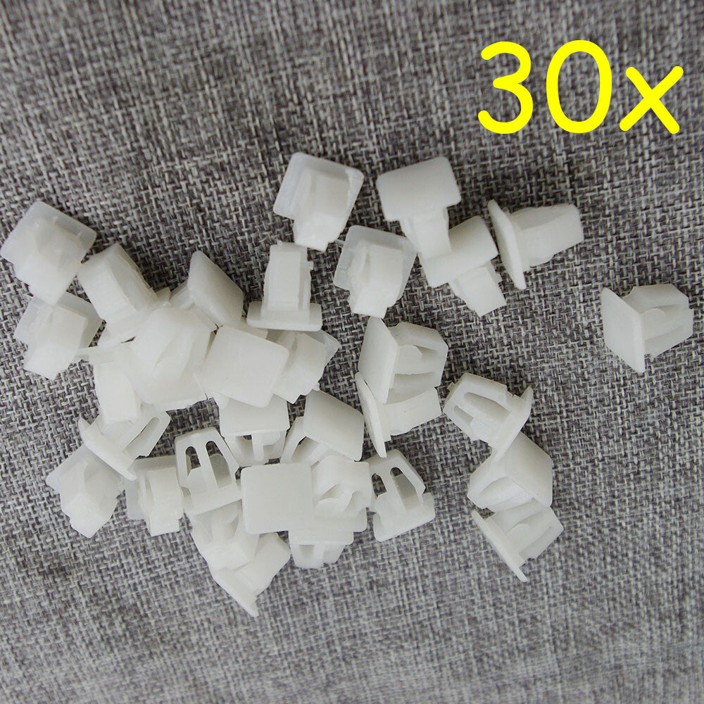 Set of 30 Door Molding Clip Retainer Fastener Nylon for Honda for Accord for Acura