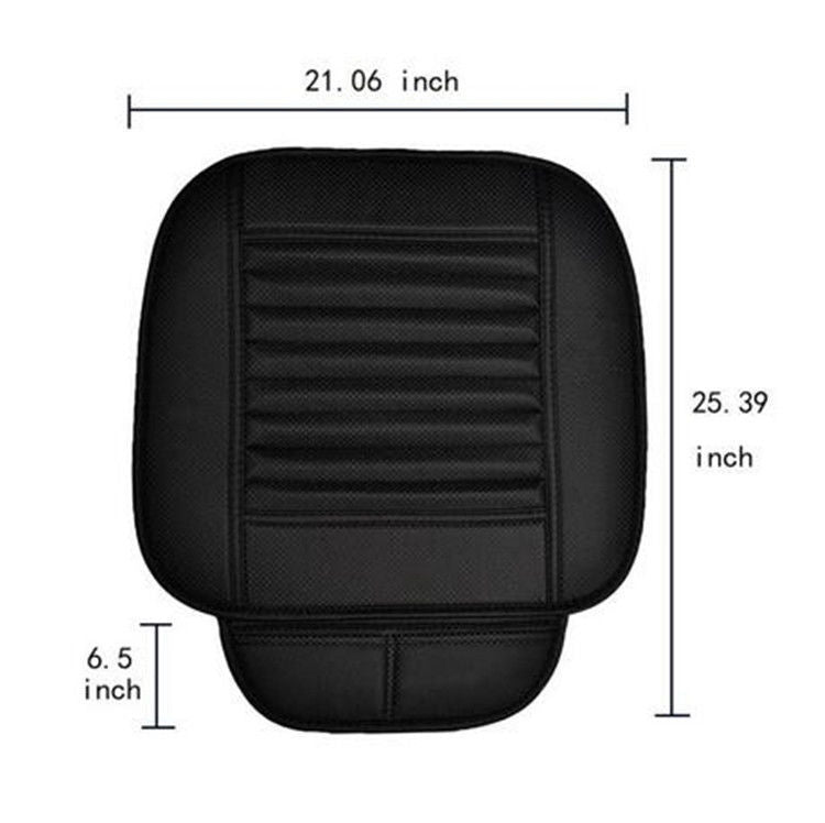 Universal Bamboo Charcoal Cushions PU Leather Front for Seat Pad for Seat Surround Cover