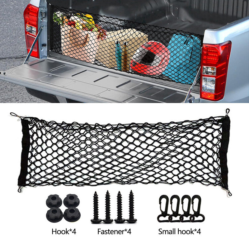 1Pcs Auto Rear Trunk Cargo Net Mesh Storage Organizer Pocket Small Cars 11040CM