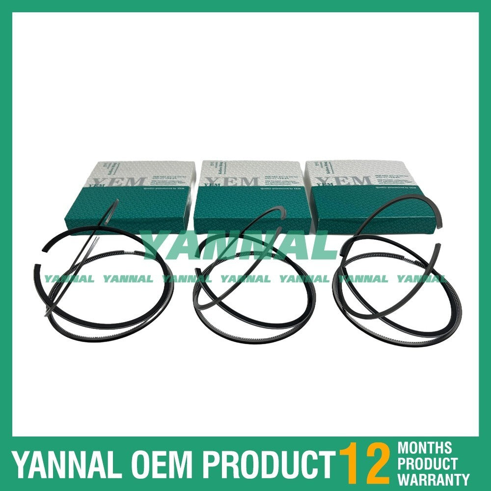 3 new 3AF1 Piston Ring Kit STD for Isuzu Diesel Engines
