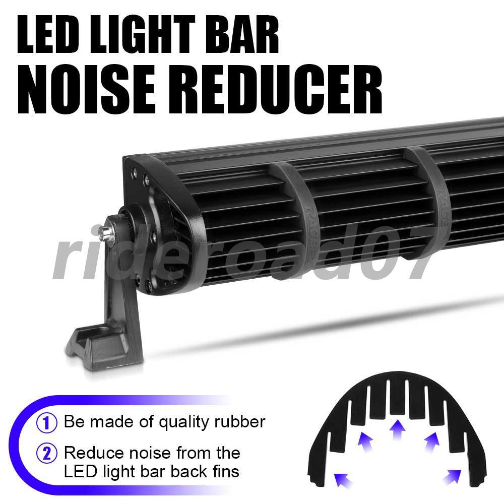 5x Reduce Noise Silencer Rubber Isolator For 50-54in LED Light Bar Off Road