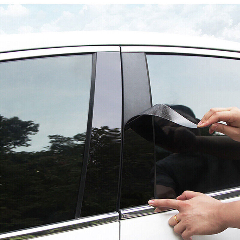 for Hyundai Grandeur HG 2012-17 Piano Black Pillar Posts Door Window Strip Trim