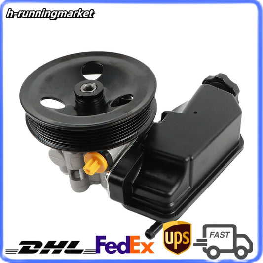 Power Steering Pump w/ Pulley Reservoir For 05-07 for Dodge Dakota 3.7 4.7L 21-5429