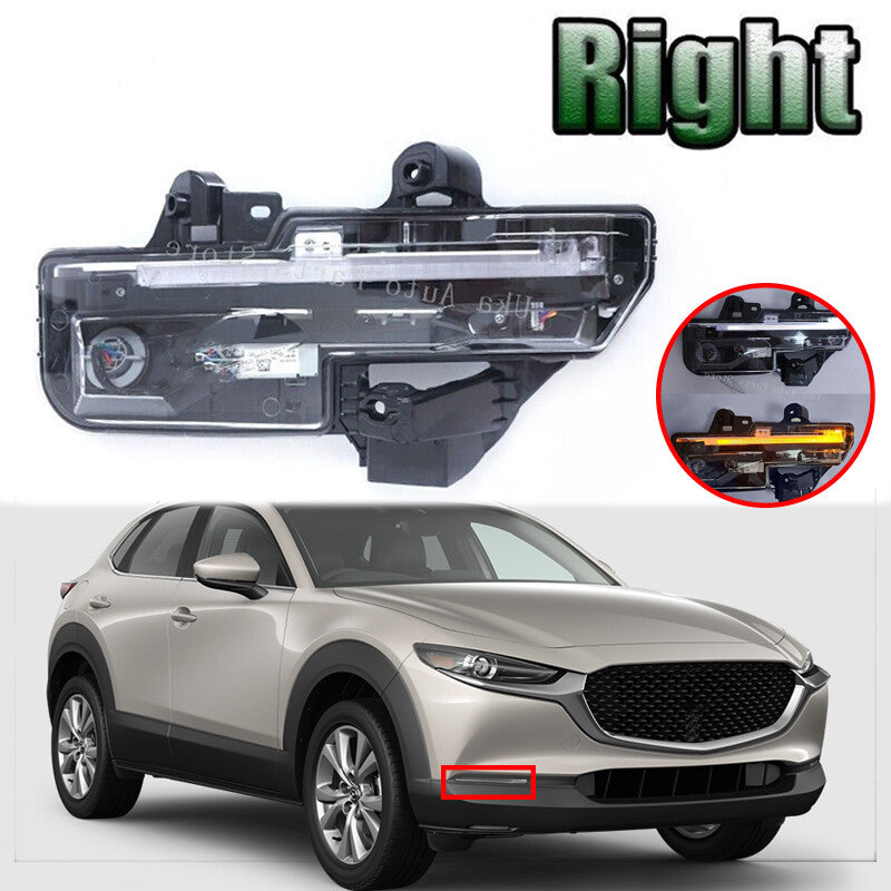 1Pc for Mazda CX-30 2020-2023 Right Fog Lamp Daytime Running Light Fog Light LED