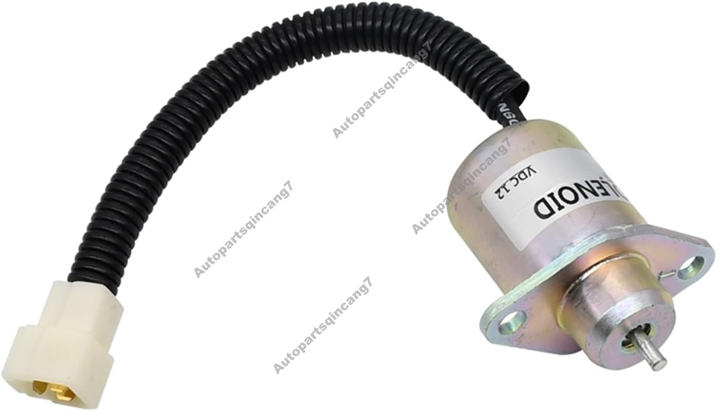 12V Fuel Shutoff Solenoid 067614-027 for Kubota Engine D1105 Upright Lift LX31RT