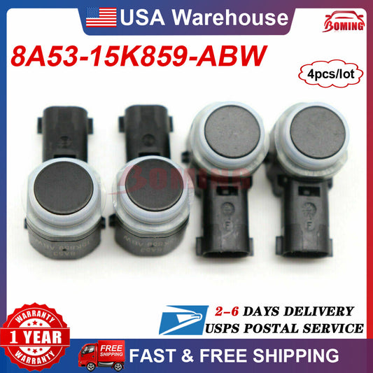 4-piece bumper parking PDC auxiliary sensor kit 8A53-15K859-ABW for Ford Explorer Focus