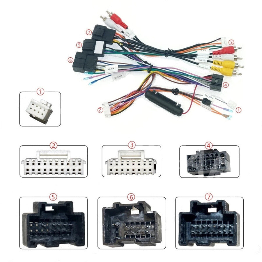 16 Pin Radio Wiring Harness Connector Adaptor Fit for Chevrolet Tahoe 2007-2014