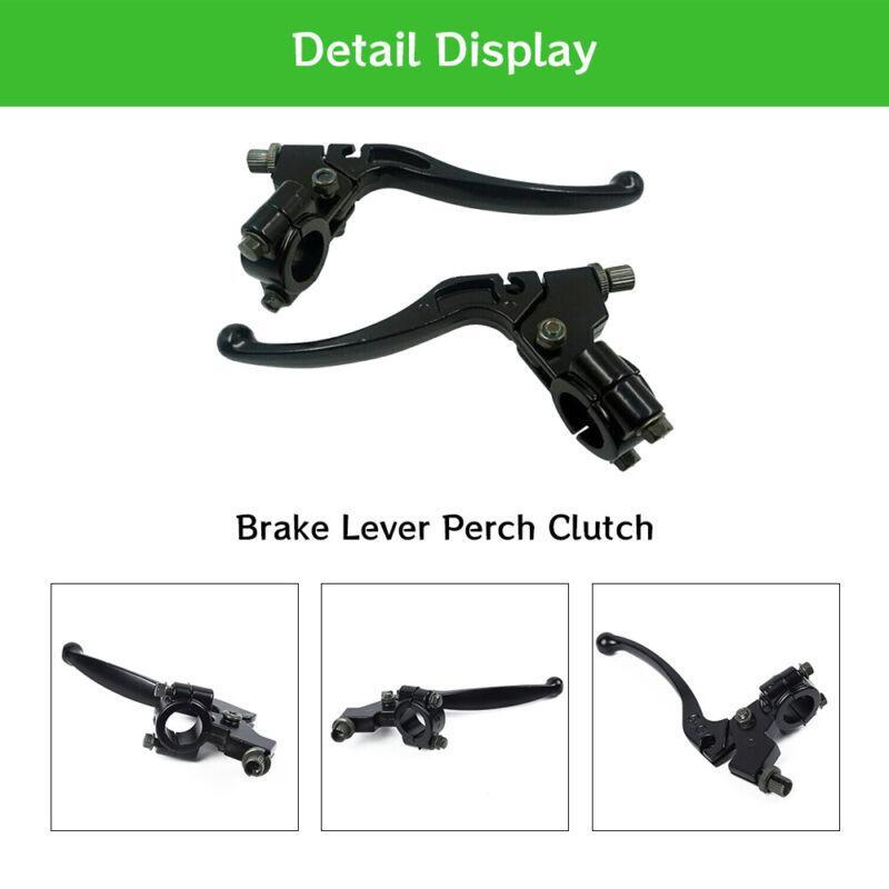 Brake lever and bass clutch, black aluminum alloy, suitable for Honda C/CR/CRF/XL/XR 2PCS