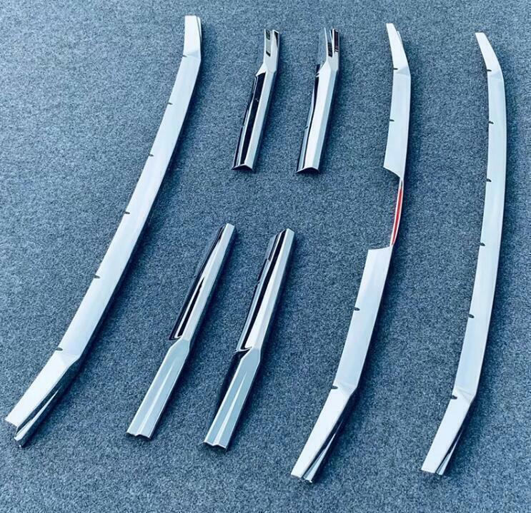 Chrome ABS Front Grill Frame Cover Trims 7pcs Fit For 2021-2023 for Honda Ridgeline