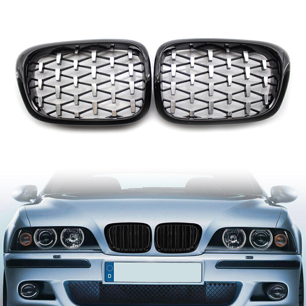 Front Kidney Grille Diamond Meteor Latest Style for BMW E39 5-Series 1999-2003