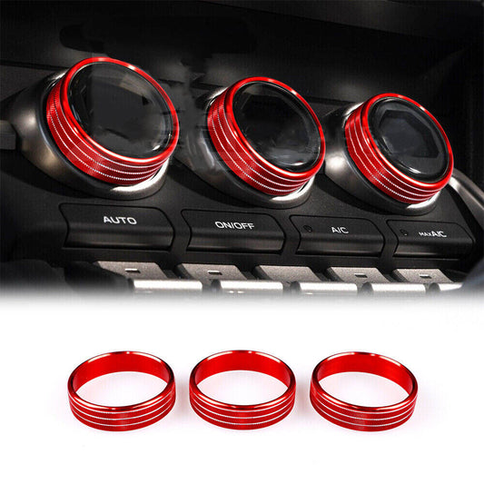 Red Air Conditioning Control Button Switch Button for Subaru BRZ GR86 2021-2022