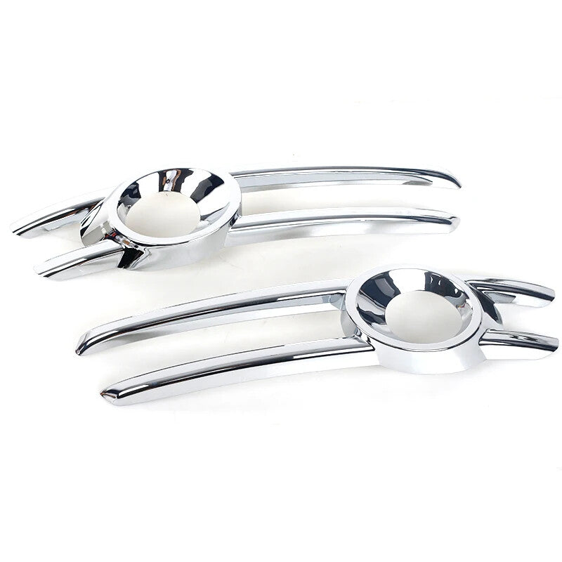 Pair Chrome Front Fog Light Frame Cover Trim for Audi Q3 2013-2015