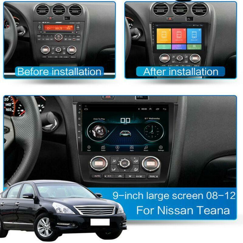 For 08-12 for Nissan Teana Altima Auto A/C Stereo Radio 9 Android 10.1 GPS Navi