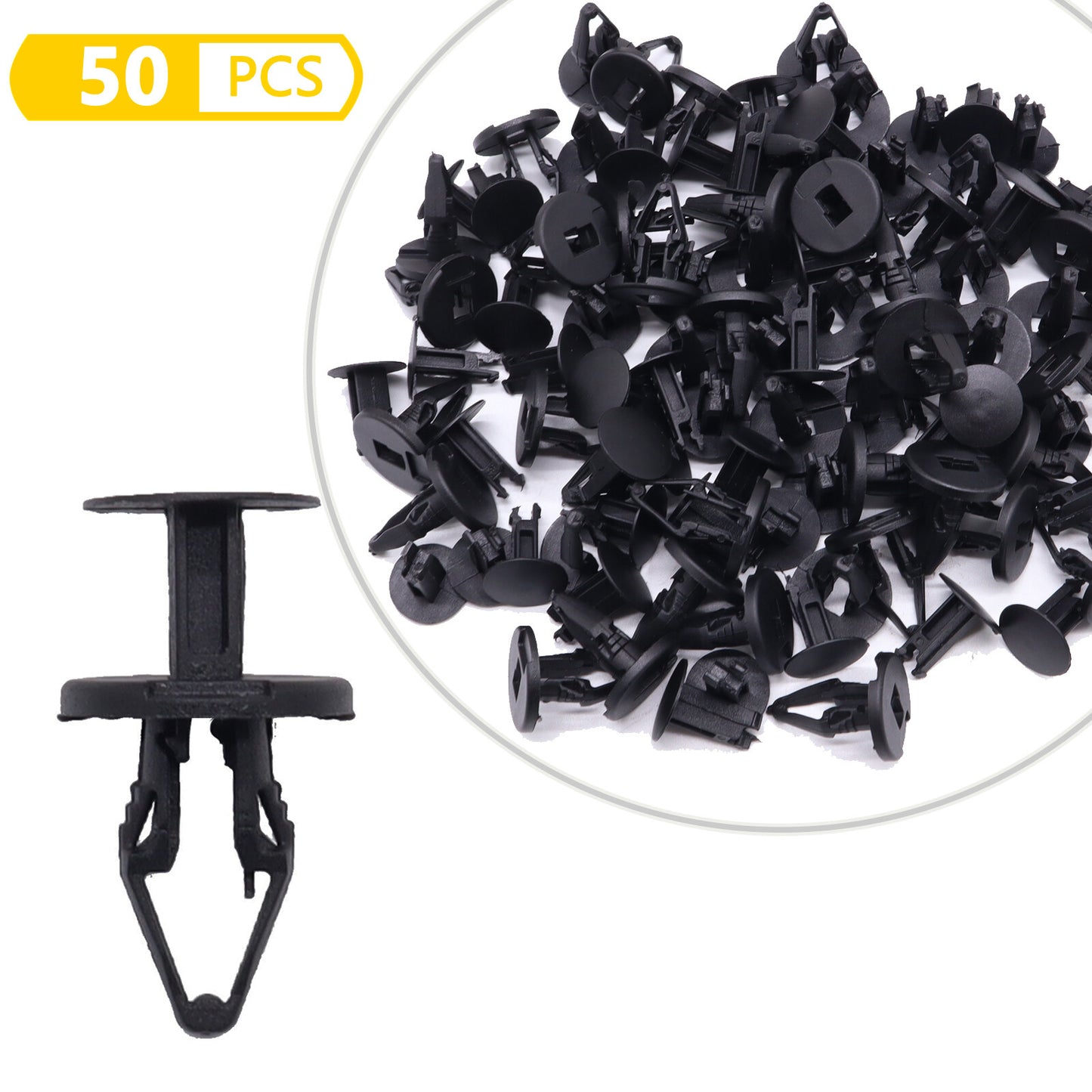50 X Trim Mounting Clips Bumper Wheelbox for Ford Fiesta Focus DE