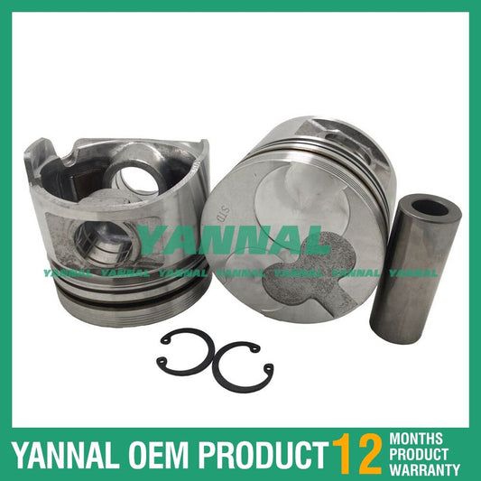4x 4FB1 Piston Kit STD for Isuzu Diesel Engines