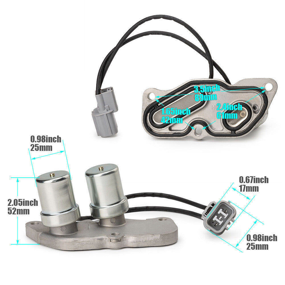 Shift Control Lock Up Solenoids Set for Honda Accord Prelude 2.2L 1990-1997