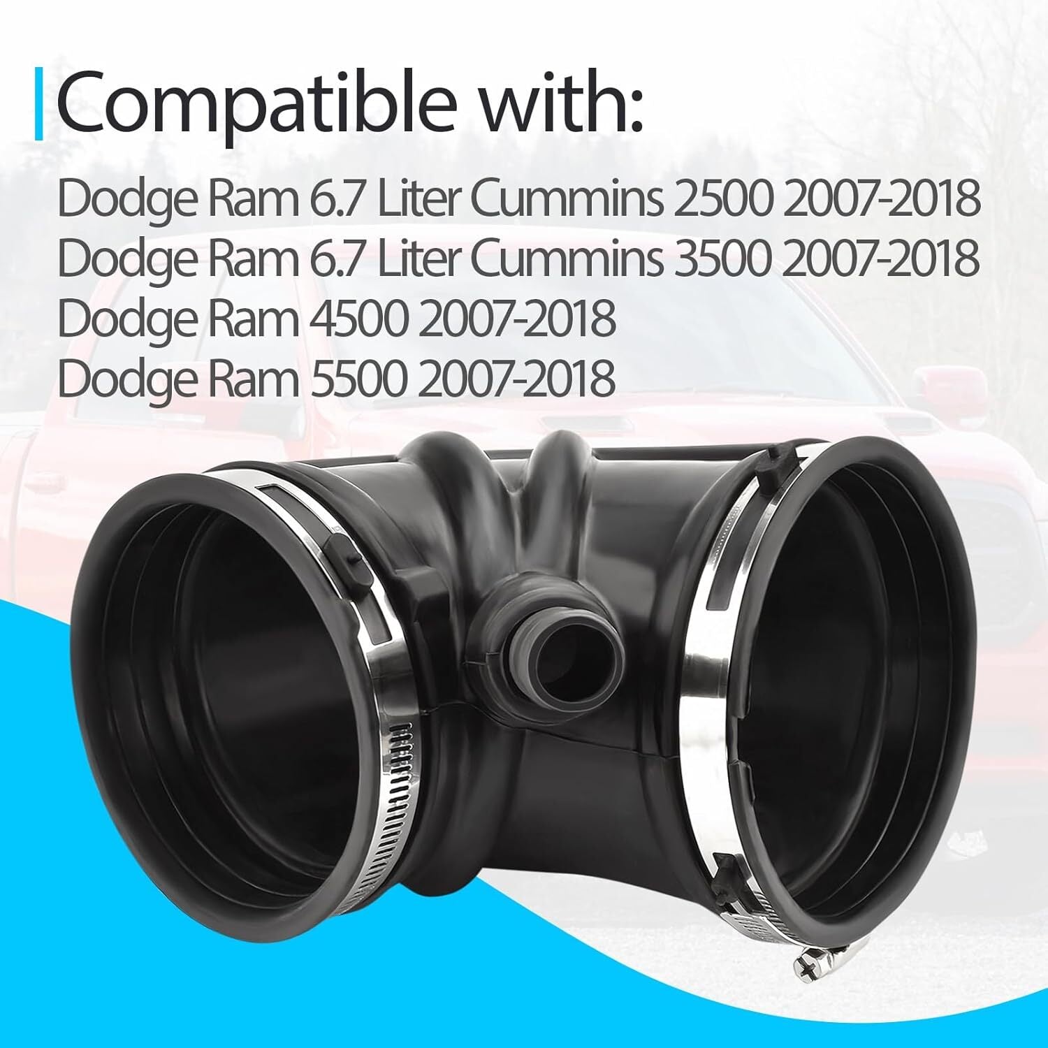 Intake Clean Air Duct Pipe For 2007-2018 for Dodge for Ram 2500 3500 6.7 Diesel Pickup