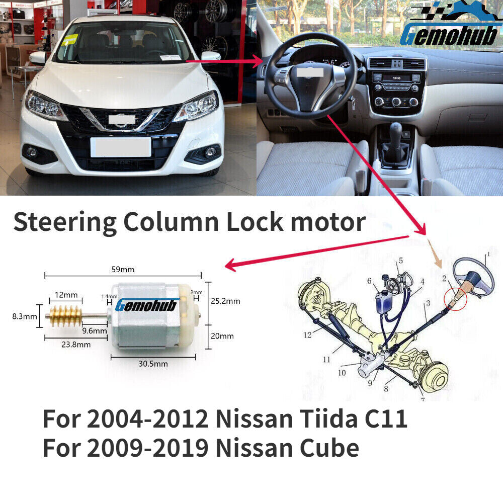ELV / ESL Steering Column Lock Motor Diretion Motor For 2009-2012 for Nissan 370Z US