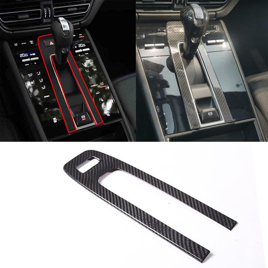 for Porsche Macan 2022-2023 Car Warning Light Lamp Switch Trim Real Carbon Fiber
