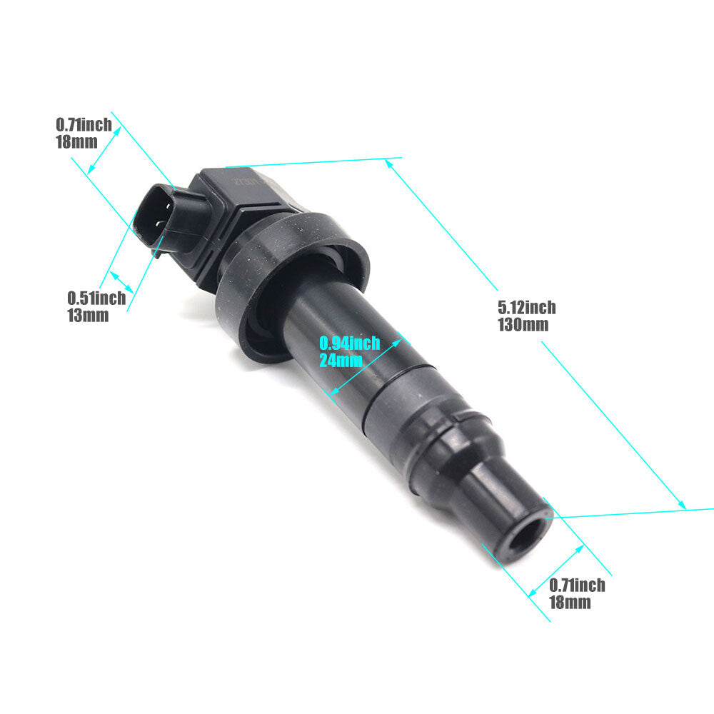 4-Piece Ignition Coil UF636 for Kia Rio Soul for Hyundai for Veloster Accord 1.6L 27301-2B010