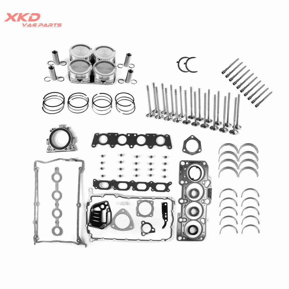 1.8T Engine Overhaul and Rebuild Kit for Volkswagen for Golf , for Passat , for Audi A4, A3, A6, AWW, AWP