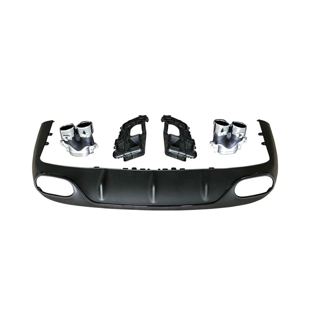 for Benz C238 A238 E400 E500 Sport 2017-2020 Matt Black Rear Bumper Diffuser Lip