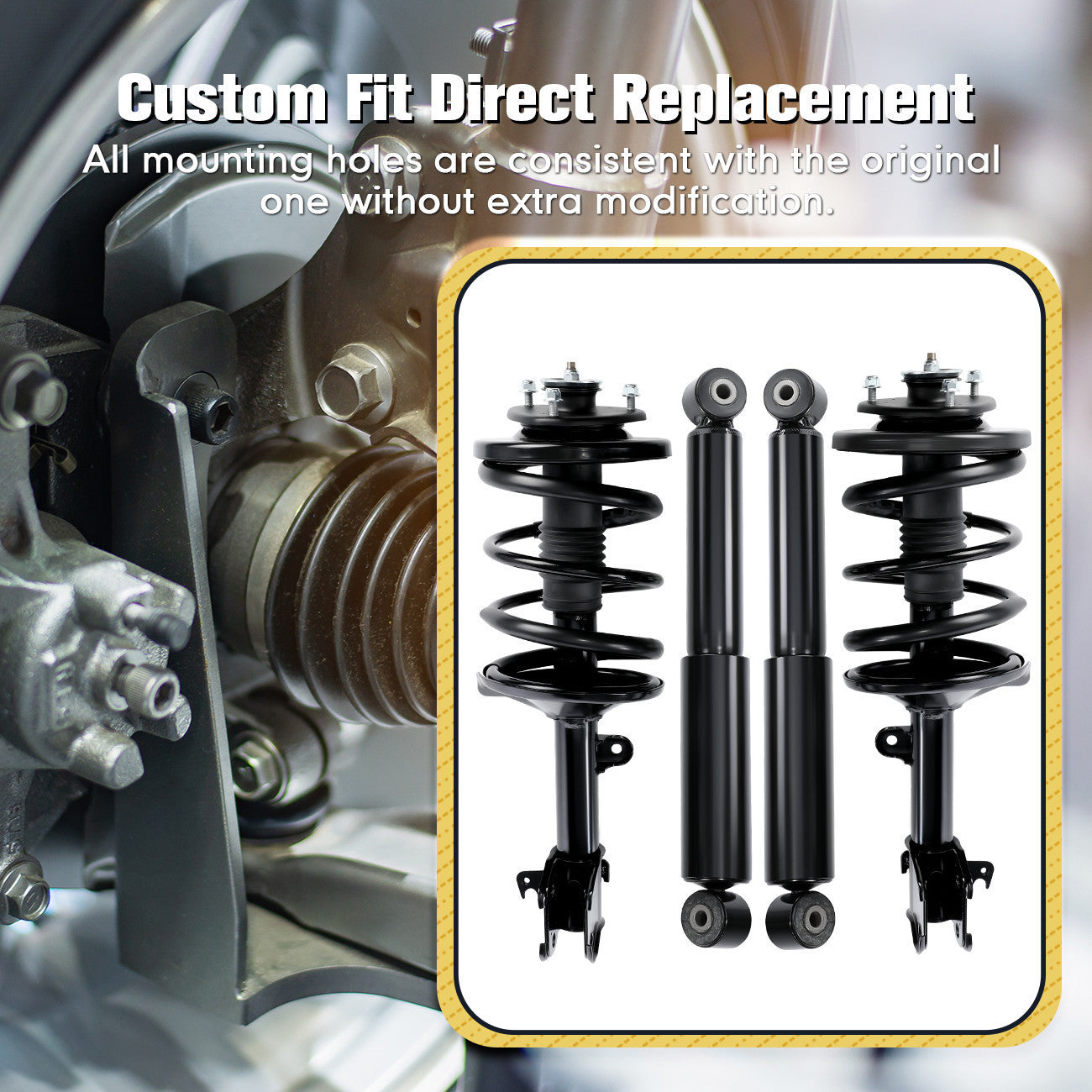 4 Front Struts Rear Shocks Absorbers Set For 03-08 for Honda Pilot 01-02 for Acura SY